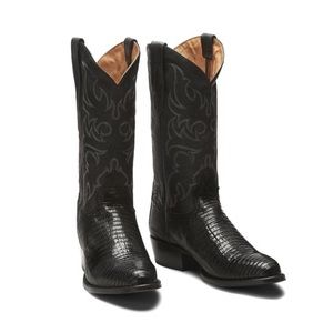 Tony Lama Black Lizard Exotic Boots